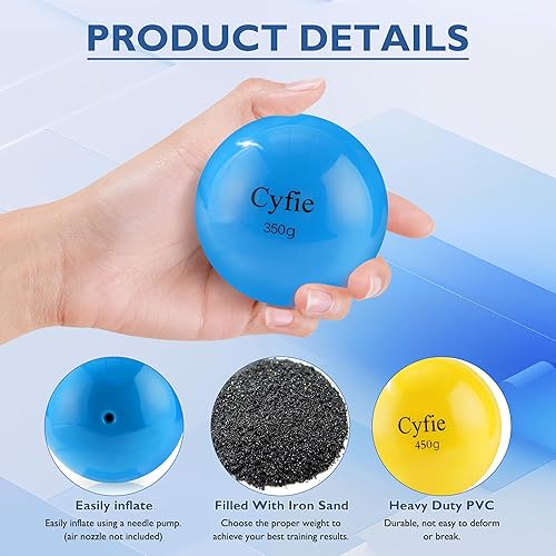 Vista 5 de Cyfie Béisbol/sóftbol pesado para golpear, pelotas pesadas para golpear, entrenamiento de bateo, práctica de lanzamiento y lanzamiento (paquete de 6)