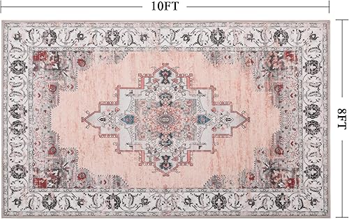 Miniatura 9 de Carvapet Alfombra vintage suave y bohemia antideslizante y resistente a las manchas para cocina, sala de estar, dormitorios, pasillos, salas de