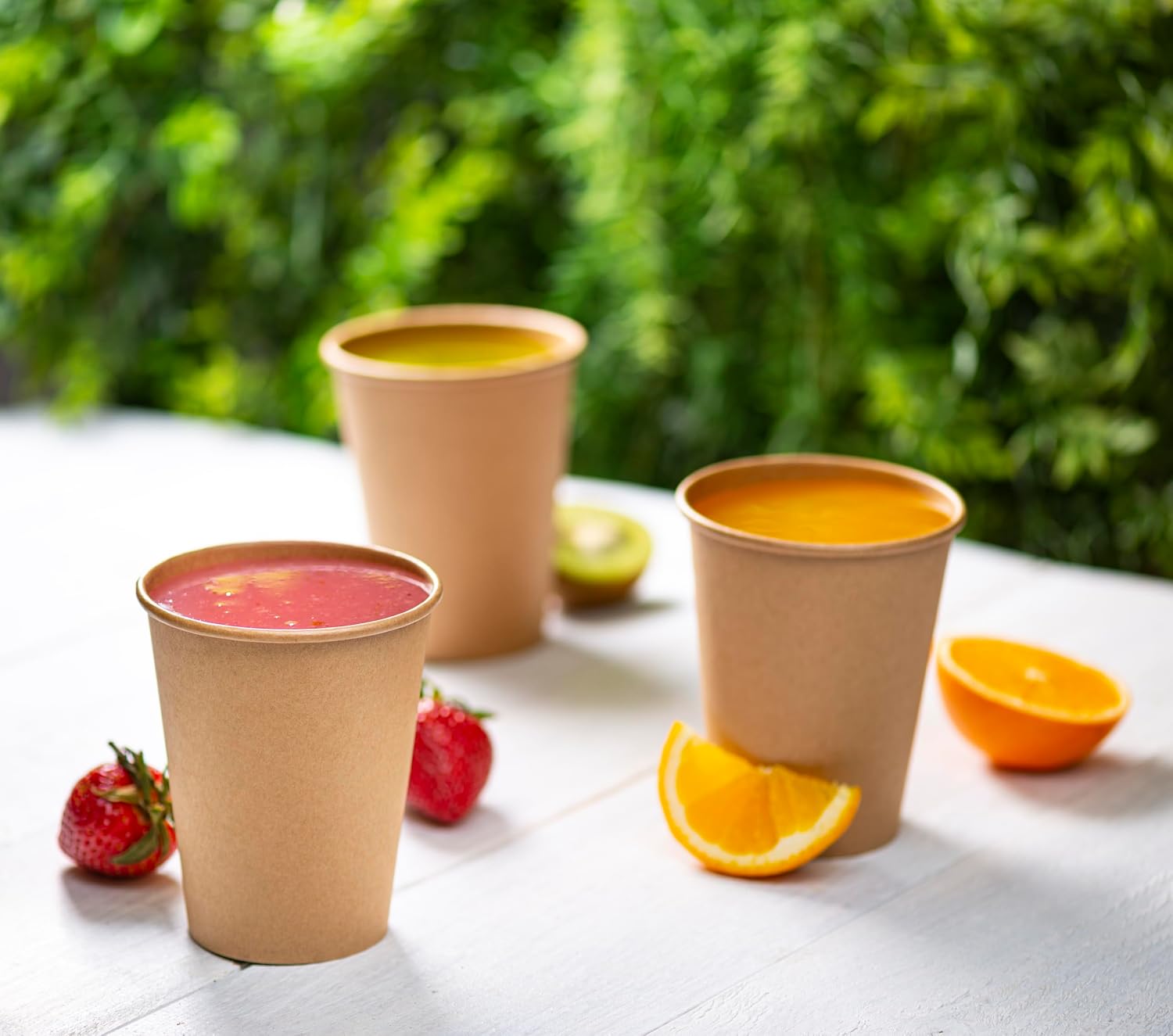 GUSTO [Case of 1,000 12 oz. Kraft Disposable Paper Cups, Hot Coffee Cups Brown Unbleached - Eco-Friendly Cups