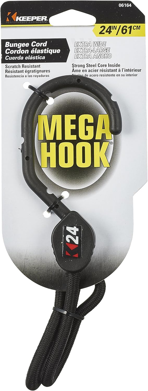 Keeper - 48” Mega Hook Bungee Cord - UV and Weather-Resistant