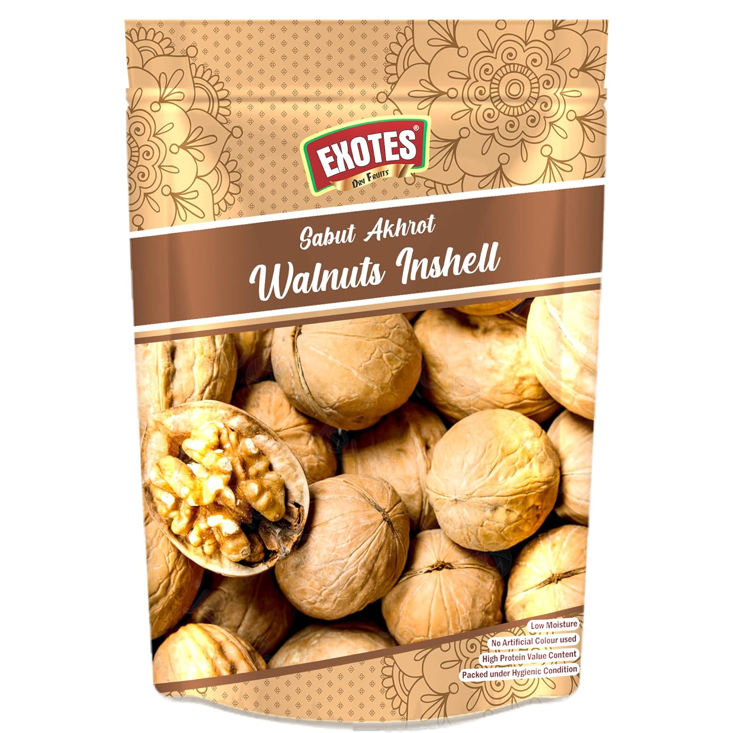 Exotes Popular Inshell Walnuts Pouch, 250 g Amazon.in Grocery