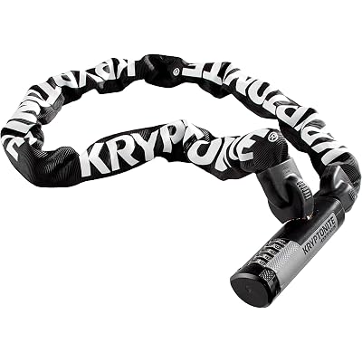 Kryptonite Kryptolok 912 9.5mm Combo Chain Bicycle Lock , Black | chain-bike-locks