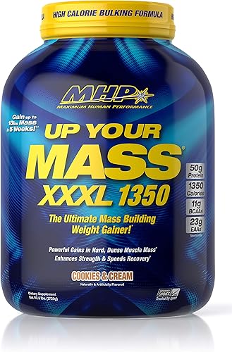 Miniatura 2 de Maximum Human Performance MHP UYM XXXL 1350 - Ganador de peso de construcción masiva, ganancias de masa muscular, con 1.76 oz de proteína, altas