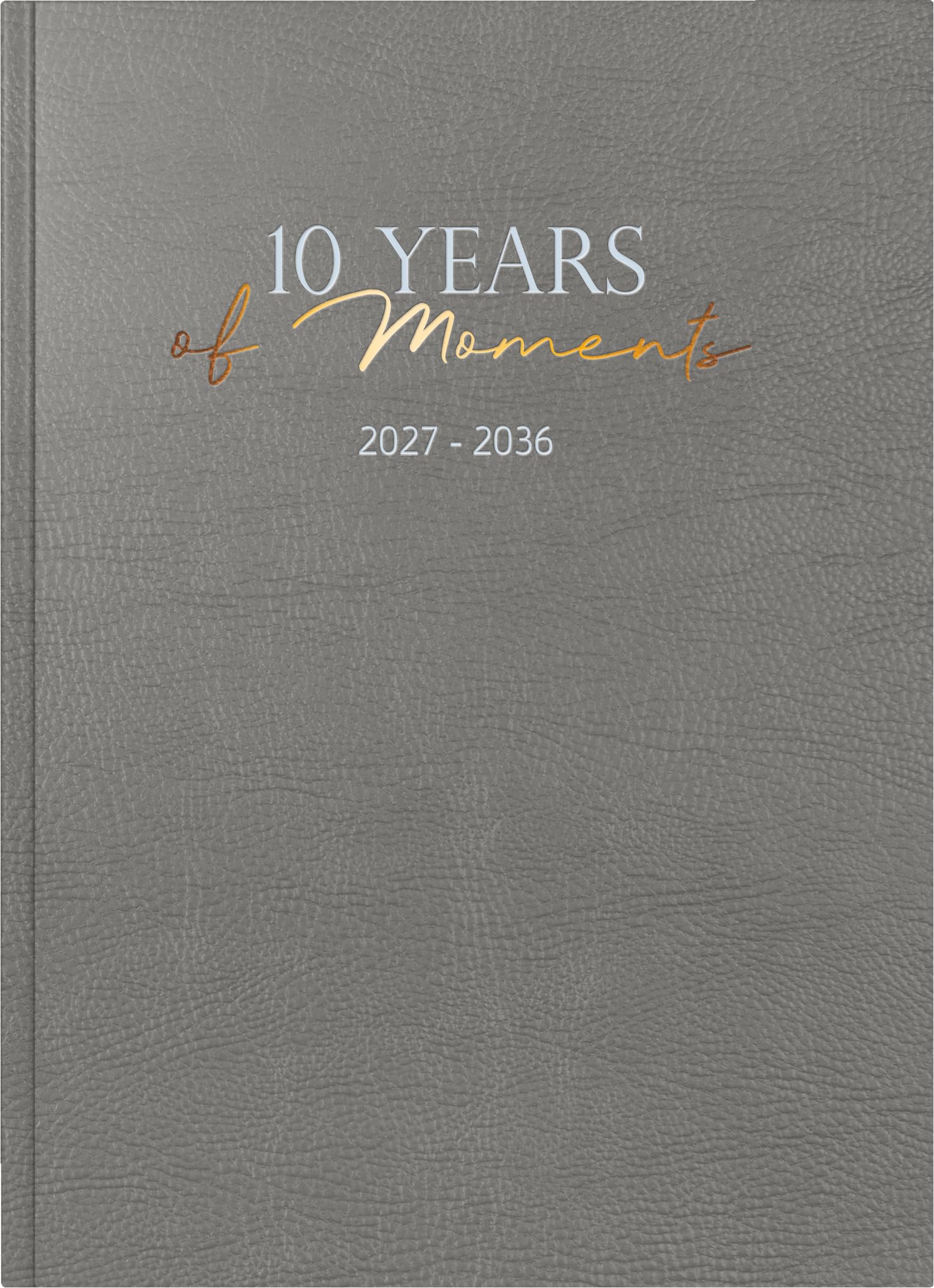 rido/idé 10-Jahres-Kalender Premium 2027-2036 „10 Years of Moments“ | A4, Kunstleder