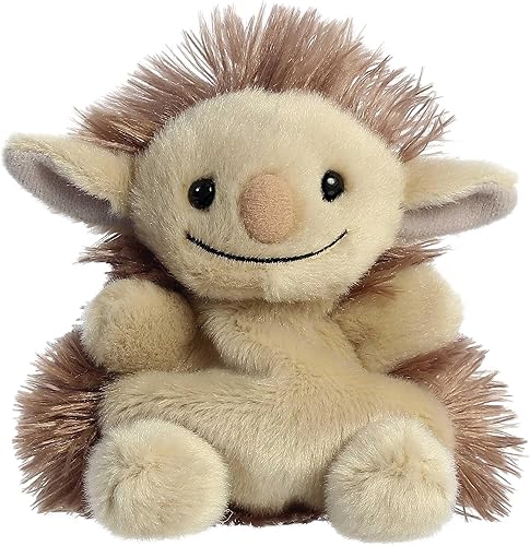Aurora® Adorable Palm Pals™ Flick Pukwudgie™ Animal de peluche, diversión de bolsillo, juego sobre la marcha, marrón, 5 pulgadas