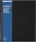 Merangue Hardcover Spiral Notebook, Narrow Ruled, 8-1/2 x 11 Inches, 76 Sheets, Large, Black