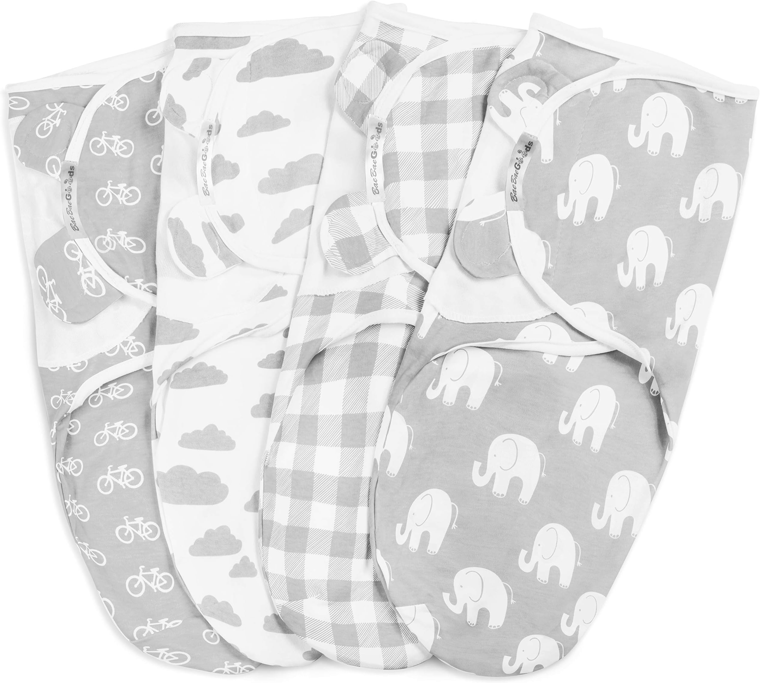 BaeBae Goods Swaddle Blanket, Adjustable Infant Baby Wrap