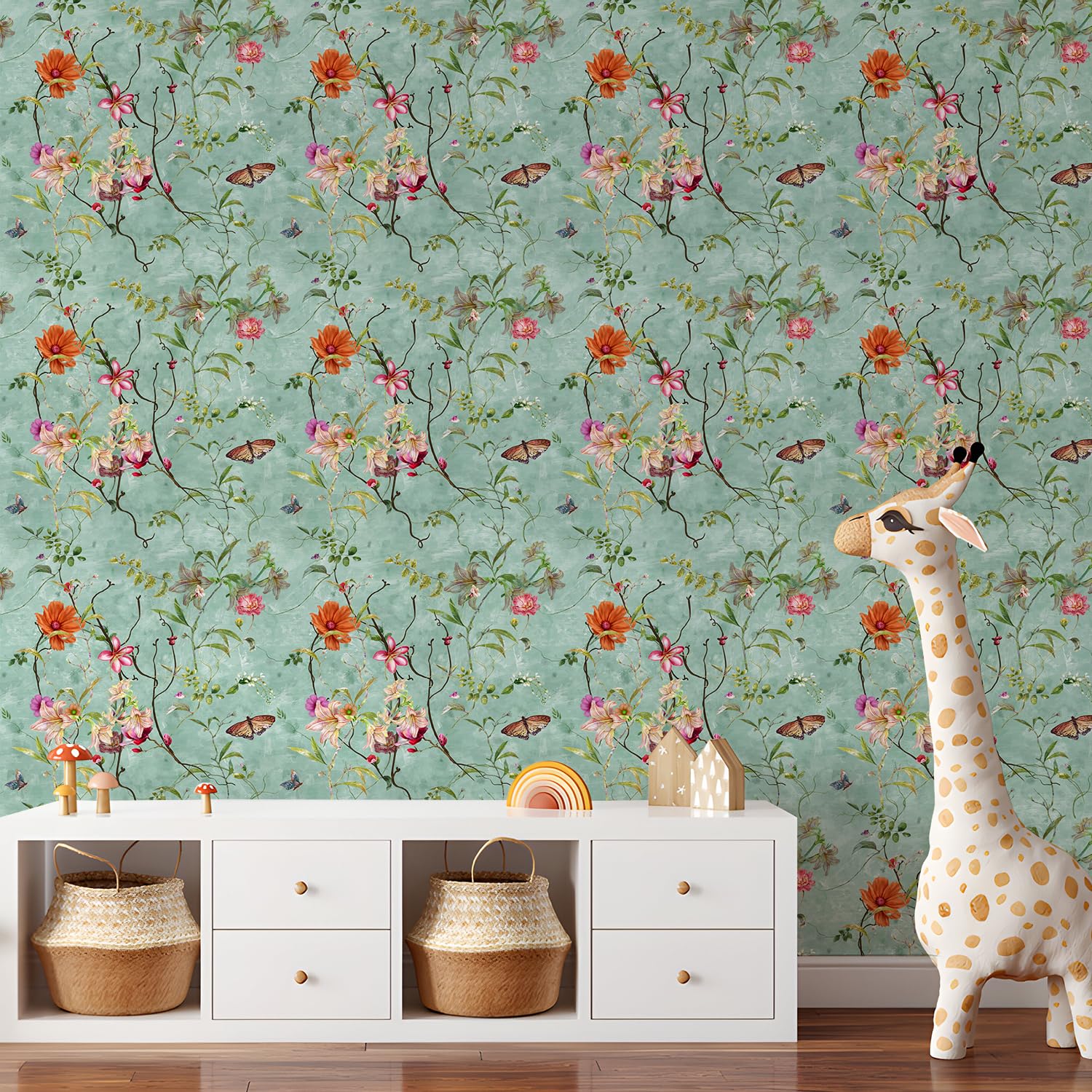PAPER PLANE DESIGN Vintage Floral Wallpaper for Home Self Adhesive Waterproof Sticker -1 Roll Size 2 X 10 Feet.(20 Square Feet).(H) (B0D5WKZQBQ) Amazon Price History, Amazon Price Tracker
