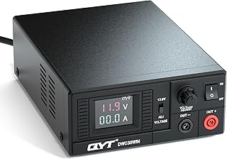 Switching Power Supply 13.8V 30A Peak Current for 110V AC Converter Power Supply 7.5V to 15.8V Adjustable with LCD Display for Powering HAM Radio