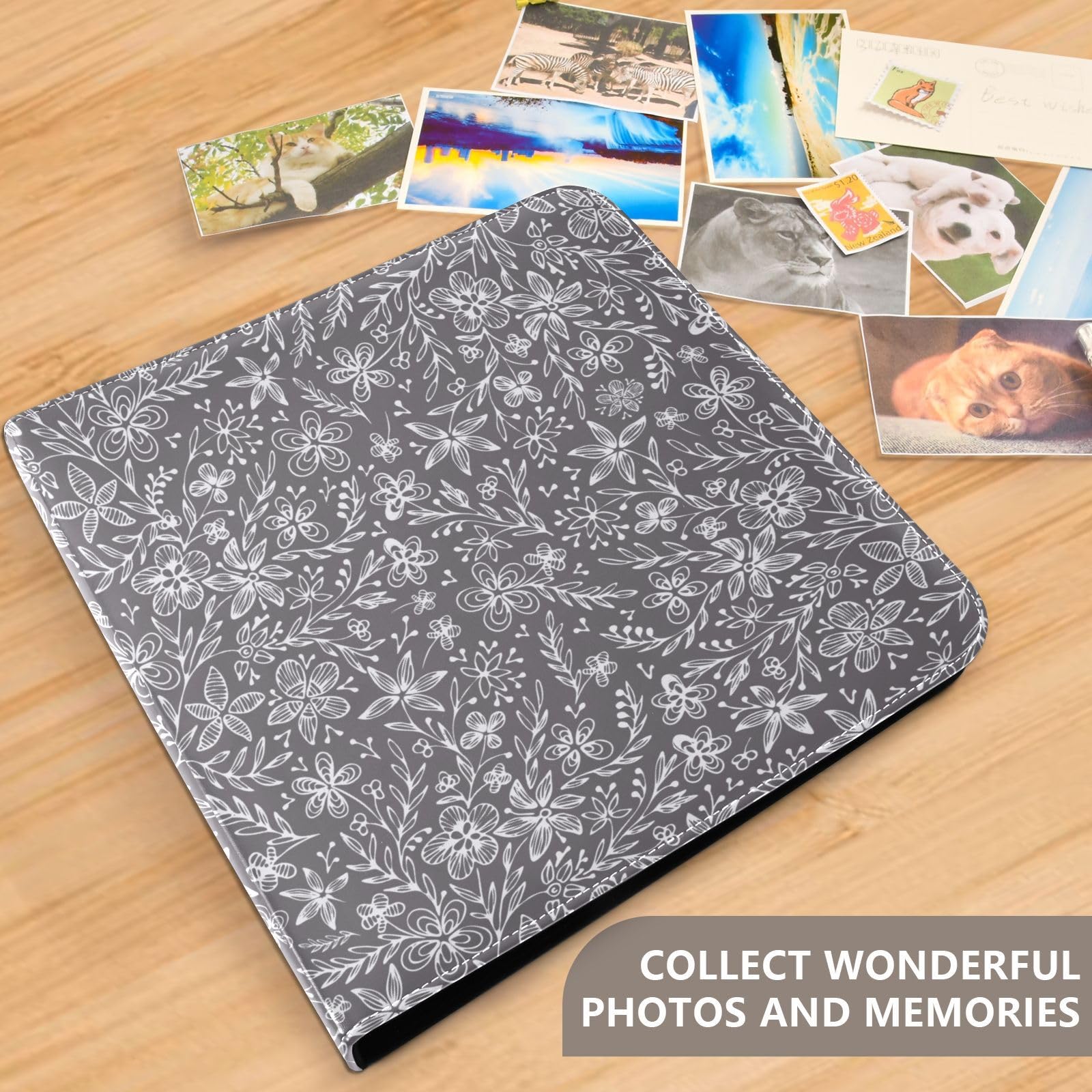 Zimowe bazgroły koronkowy kwiatowy album fotograficzny segregatory fotoksiążki samoprzylepne strony college album fotograficzny albumy ze zdjęciami 10 x 15 cm