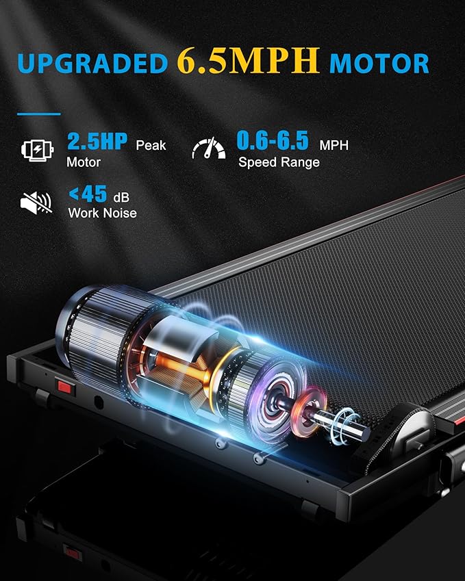 Caminadora Eléctrica Plegable 2.5HP Inclinación 12% Negra miniatura 5