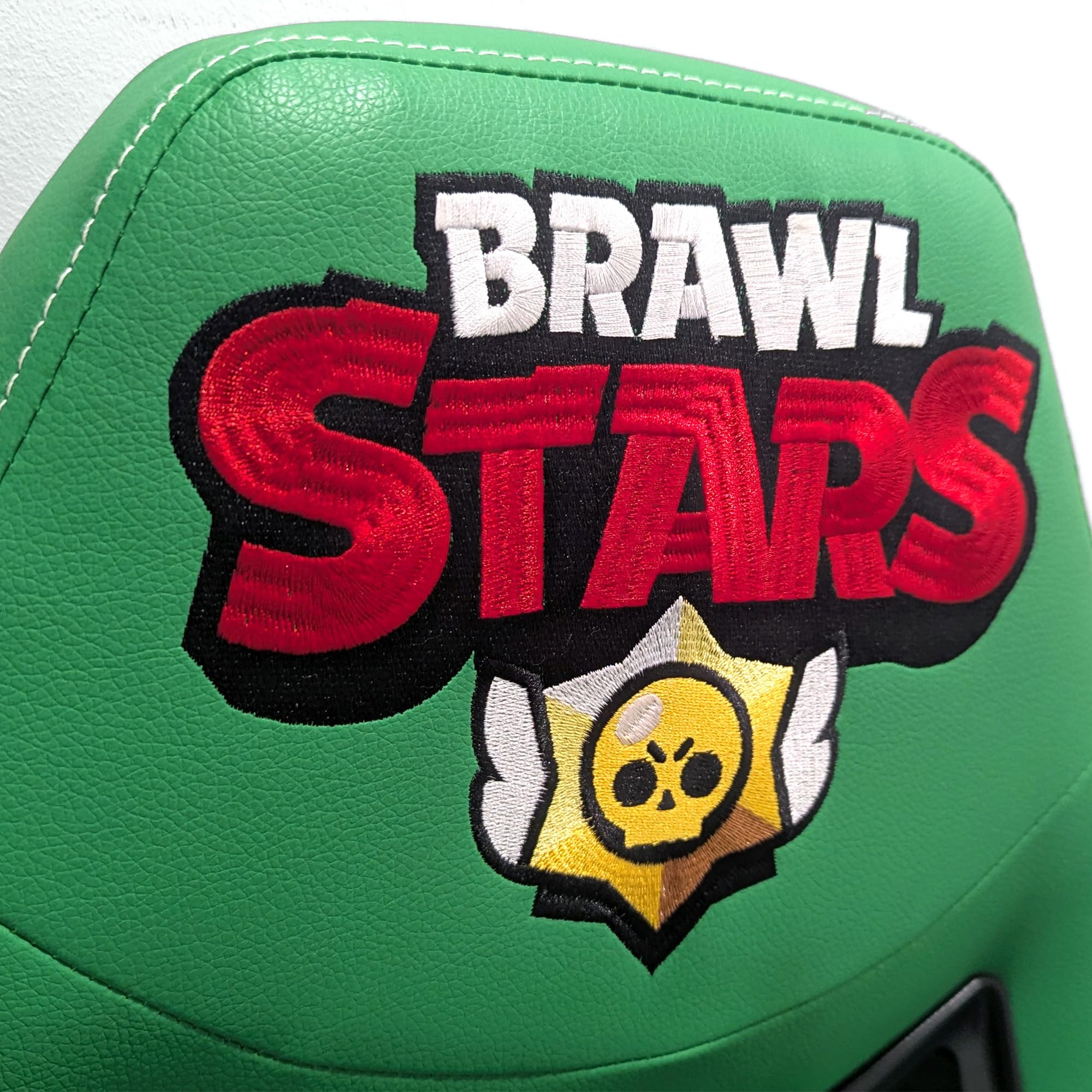 SUBSONIC - Junior Gaming Stuhl Brawl Stars Leon - Bürostuhl | Offizielle Lizenz, Ergonomisch, Hochdichter Schaum, Armlehnen, Höhenverstellbar - Für Kinder und Jugendliche