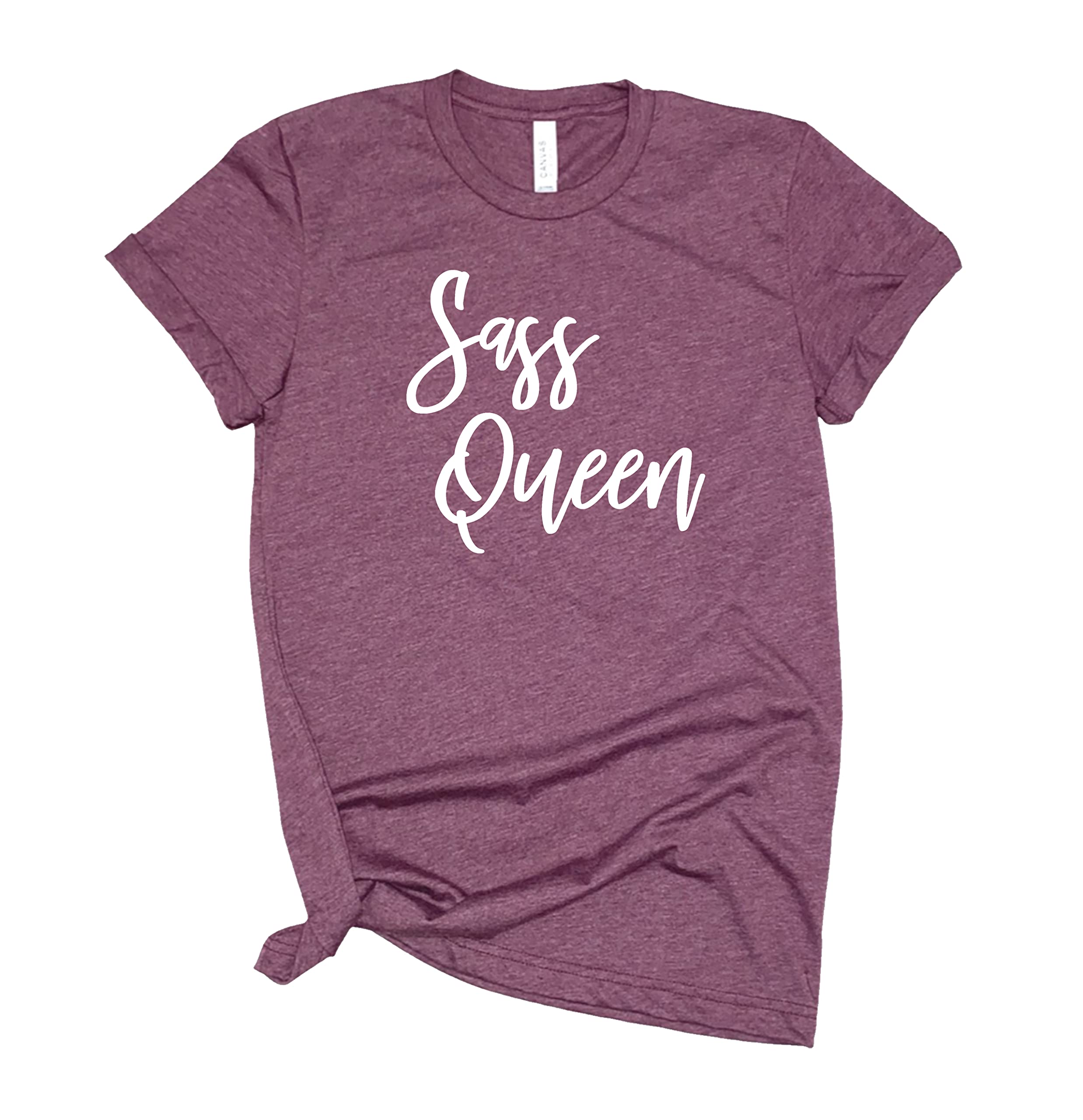 Crafts4uSass Queen T Shirt Sassy Shirt I'm Sassy T-shirt Funny Tshirt Womens T-Shirt Casual Top Graphic Tee Short Sleeve Shirt Girly Tee