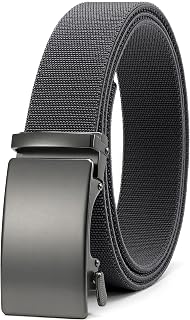 Belts Men, CHAOREN Elastic Ratchet Golf Belts Men 1 3/8", Stretch Nylon Mens Belt, Easy Adjustable Trim to Fit