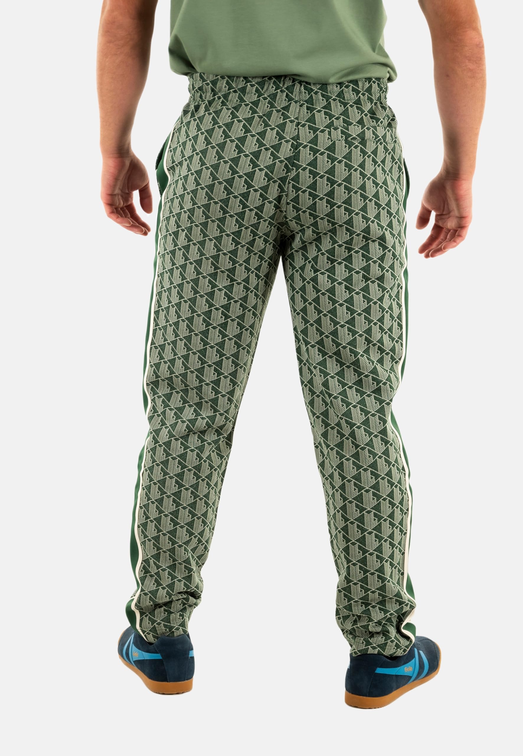 Lacoste Paris Monogram Pantaloni da Tuta da Uomo Green/Sinople M