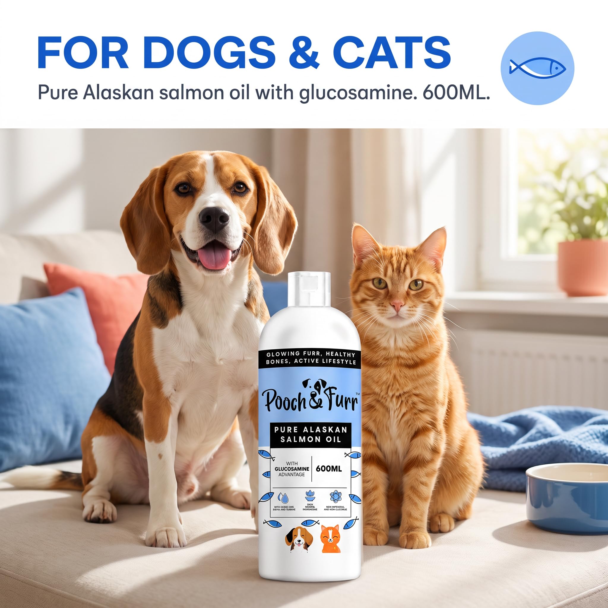 (600 ML) Omega 369 Salmon Fish Oil for Dogs and Cats; for Coat — Amazon image 6