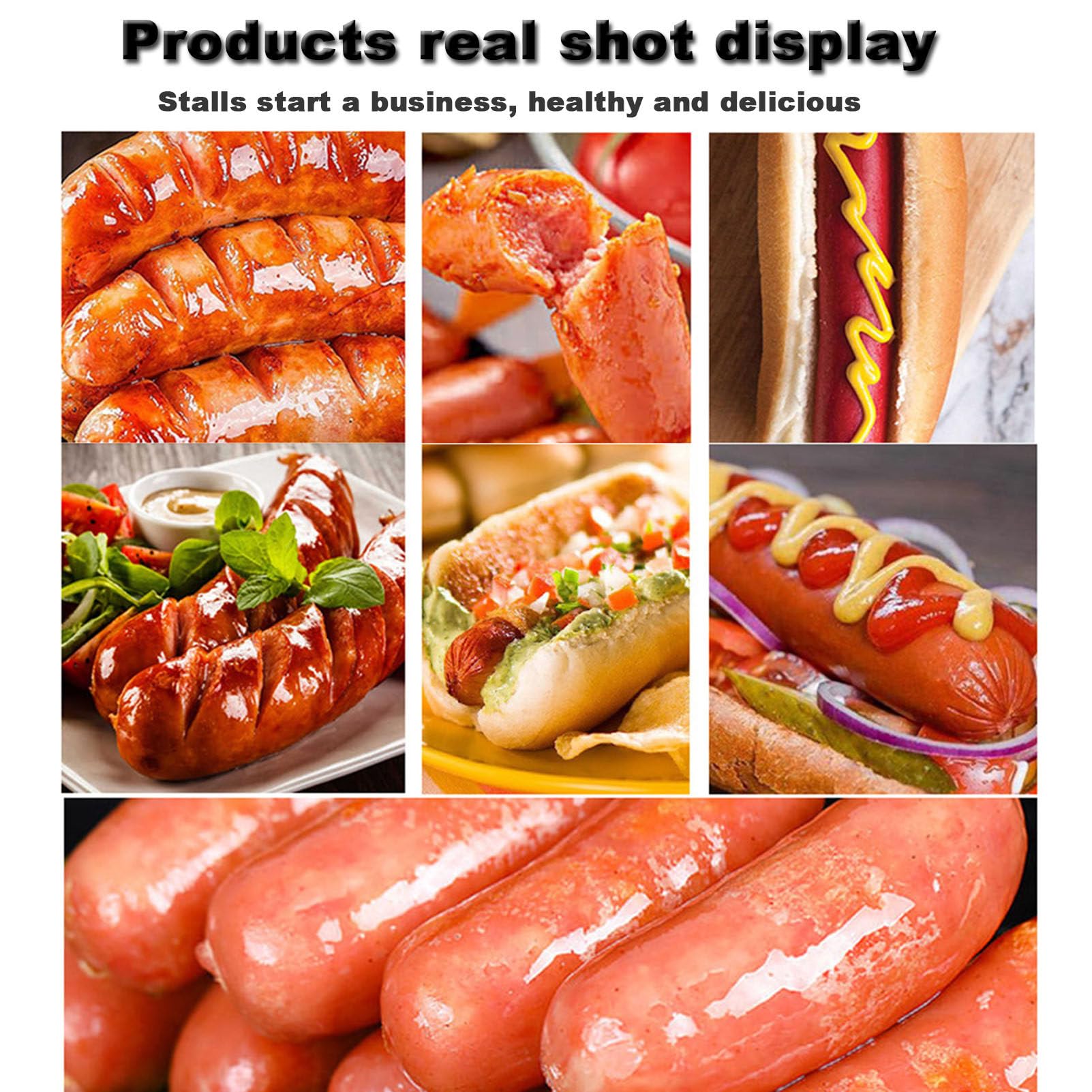 Máquina de Perros Calientes, Calentador de moño eléctrico, Vapor de Hot Dogs de Acero Inoxidable Comercial, Hot Dogs Parrilla tostadora de Salchichas para el Horno con Temperatura Ajustable