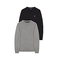 Polo Club Confezione da 2 Maglione Girocollo per Uomo 100% Cotone
