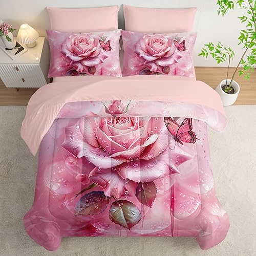 Miniatura 27 de AILONEN Juego de edredón de oso rústico negro, tamaño individual, cama suave de 7 piezas en una bolsa, edredón retro de caza de vida silvestre,