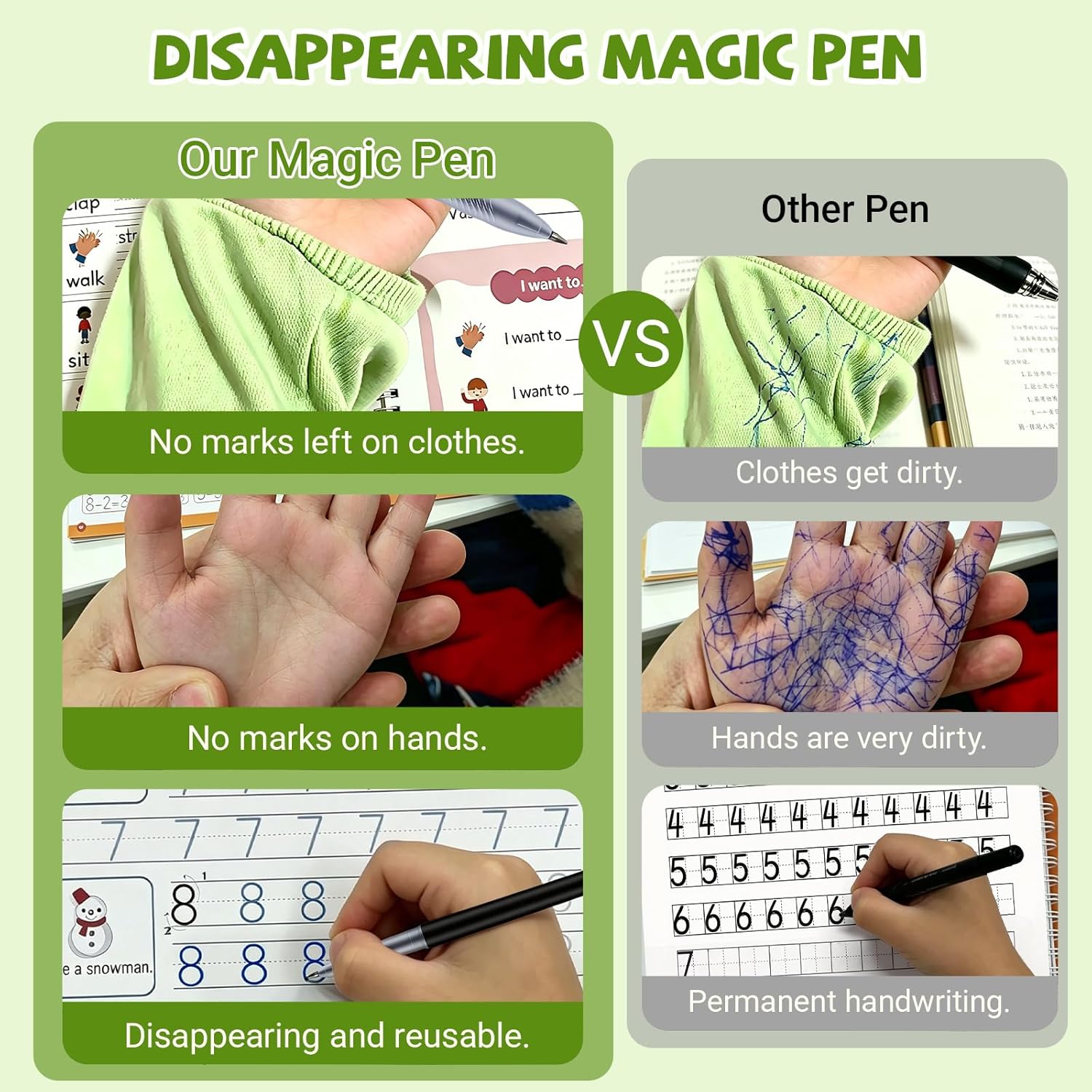 Magic Grooved Writing Practice Books, Reusable Grooved Writing Books for Kids 3-5, Learn to Write Letters Numbers,Math,Tracing, Magic Copybooks Preschool Learning Activities-1Pack