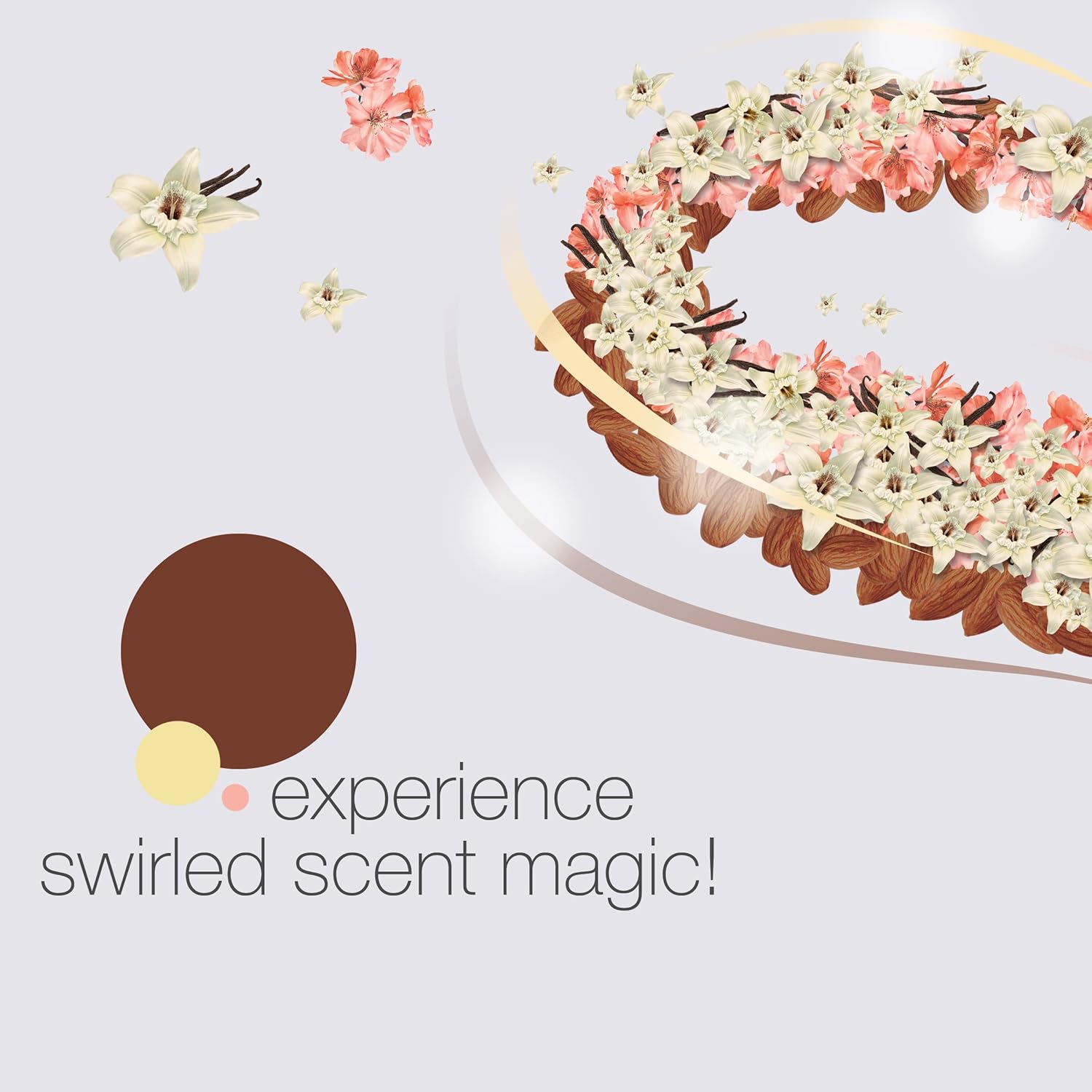 Renuzit Scent Swirls Air Freshener Gel, Vanilla, Apricot Blossom & Almond, 7 Ounces (12 Count)