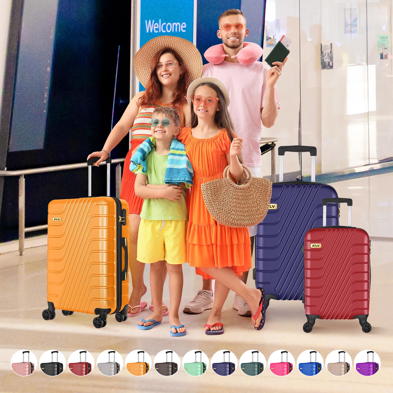 Maleta Cabina 55x40x20 Maleta Cabina NiñO NiñA Para EasyJet Vueling, 10 Kg, Material Abs,Cerradura Con CombinacióN, Ruedas Desmontables EcolóGica Resistente A DeformacióN Ideal Para Viajes Y Escuela