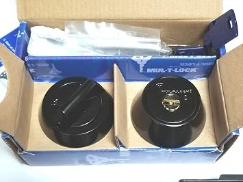 Mul-t-lock Hercular Single Cylinder deadbolt w/Thumb turn - Black