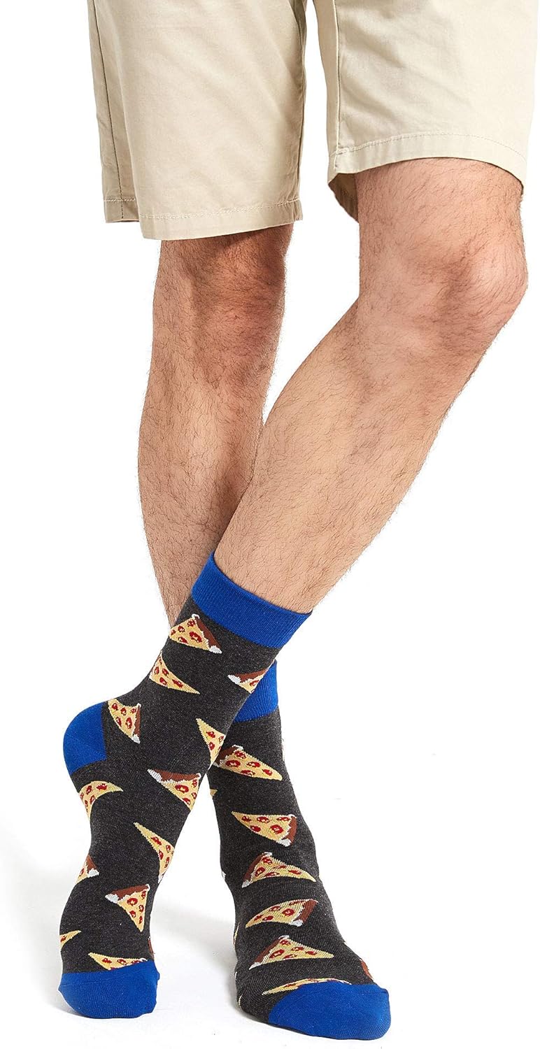 WeciBor 36 Pairs Funny Random Pattern Socks Colorful Cotton Crazy Socks for Unisex Bulk