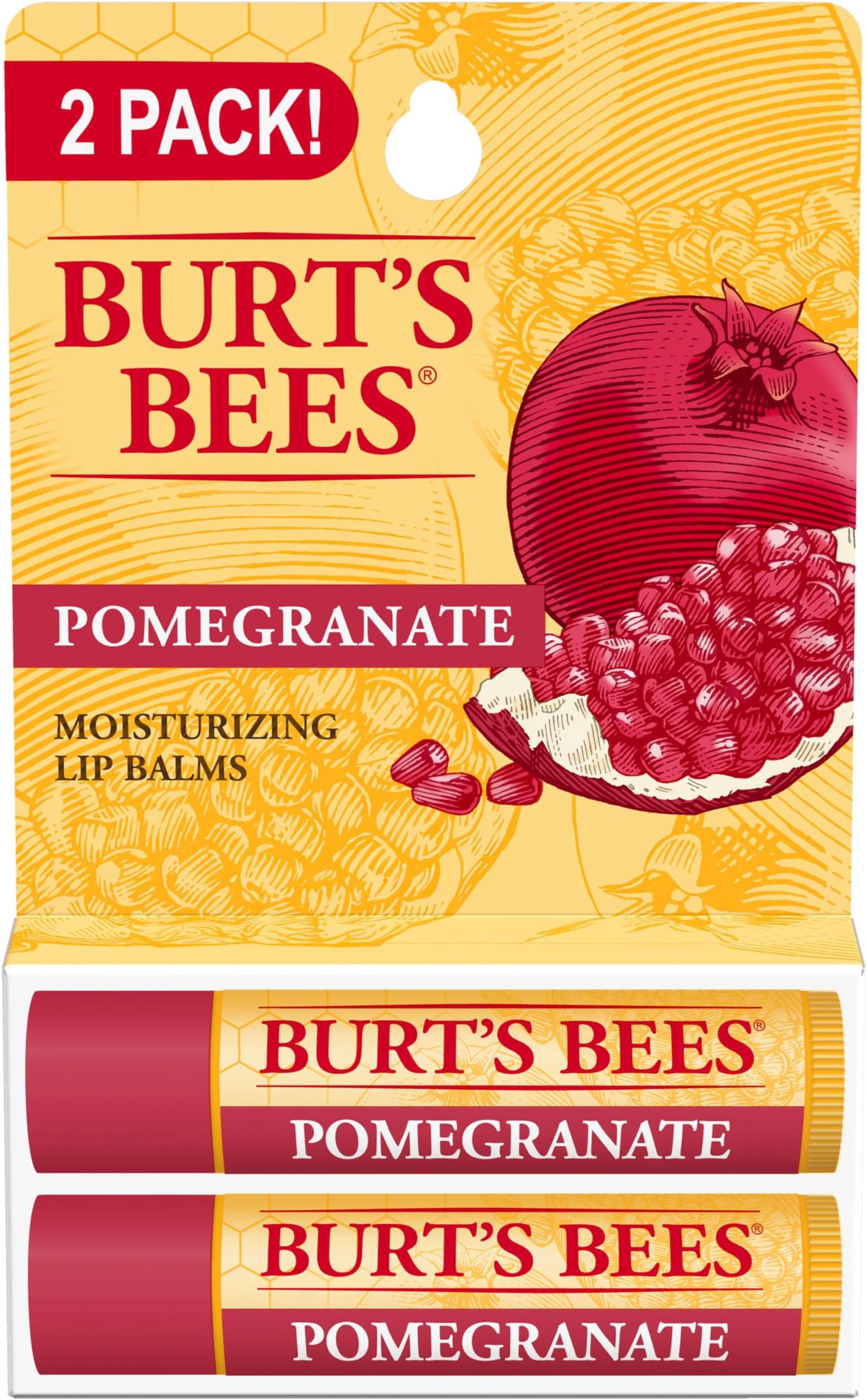 Pomegranate Moisturizing Lip Balm Twin Pack