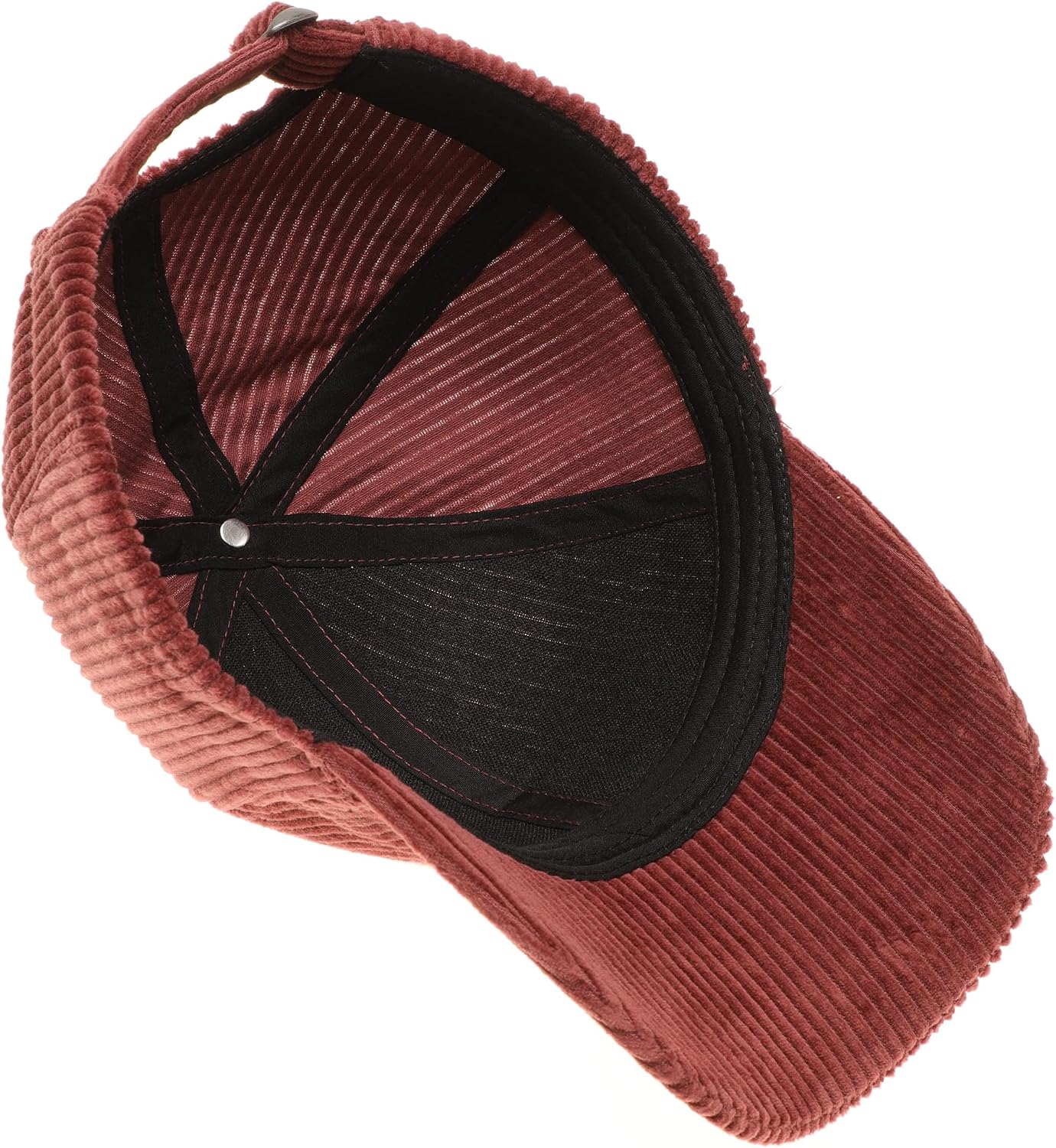 MIRMARU Women's 100% Cotton Corduroy Chenille 3D Patch Embroidered Adjustable Baseball Cap Hat