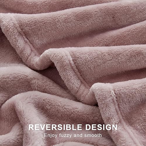 Vista 314 de Hansleep Manta de vellón tamaño individual, color verde azulado, suave y acogedora manta de franela mullida para cama, sofá, viajes, campamento