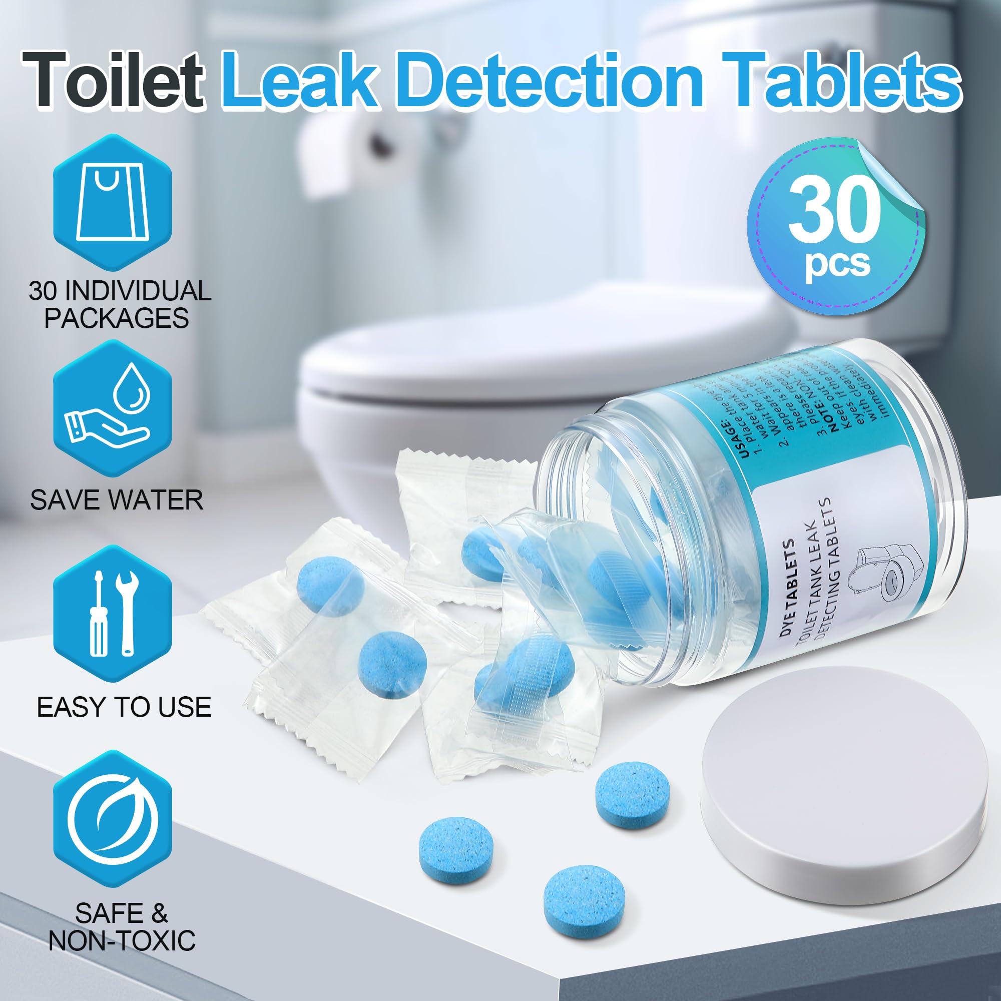 Toilet Leak Detection Tablets - Find Hidden Leaks! -2