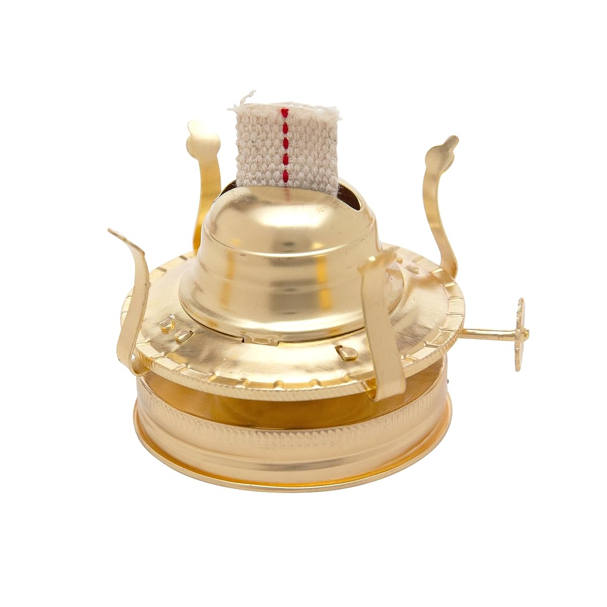 Creative Hobbies Brass Plated Oil Burner for Mason Jars - Vintage Lamp Model