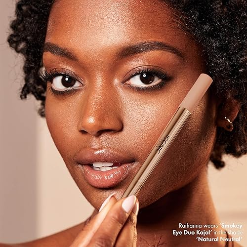 Miniatura 5 de ICONIC LONDON Smokey Eye Duo Delineador de ojos 2 en 1, cremoso, fácil de mezclar, resistente al agua, libre de crueldad, maquillaje vegano (neutro