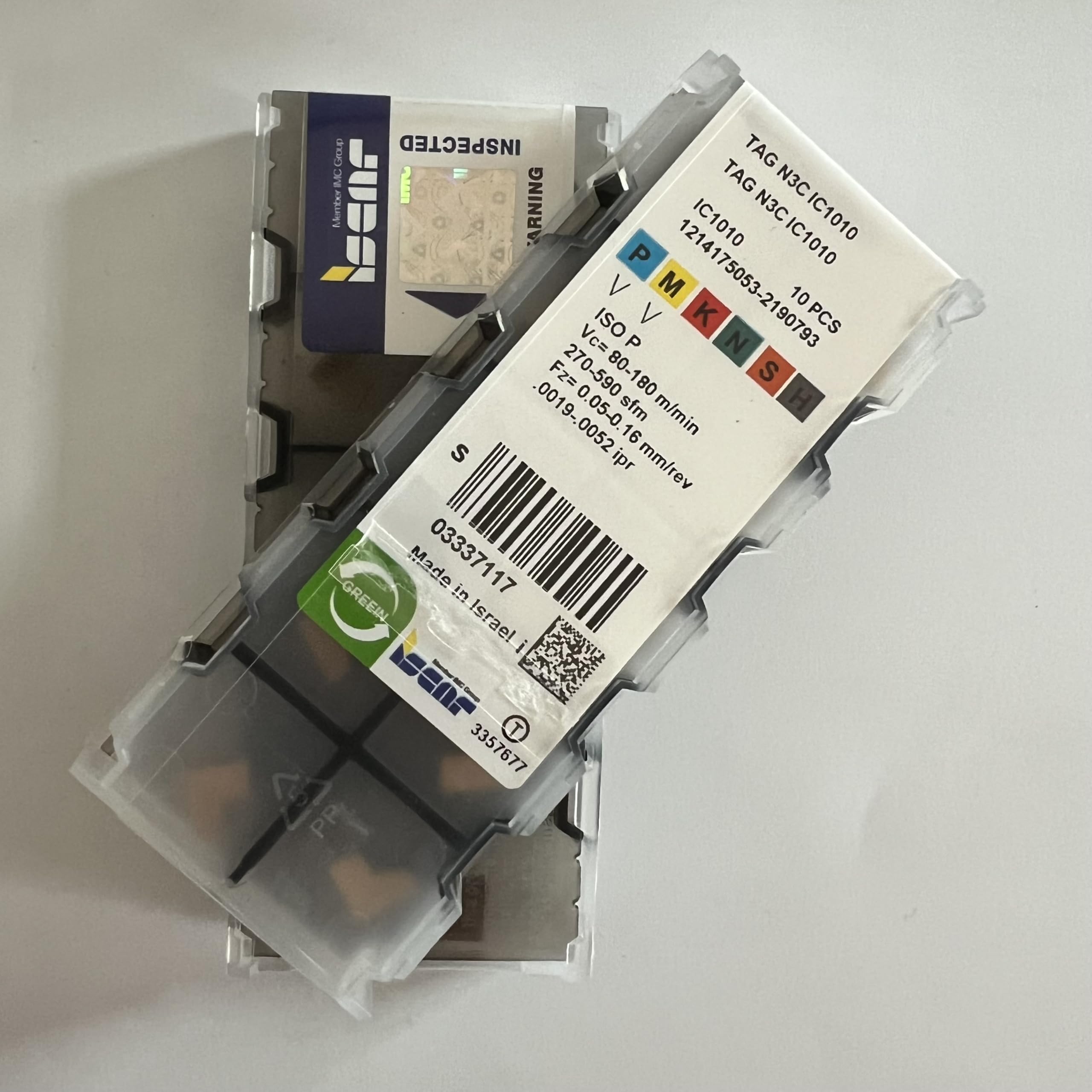 TAG N3C IC1010 Carbide CNC Blade 10 Pieces