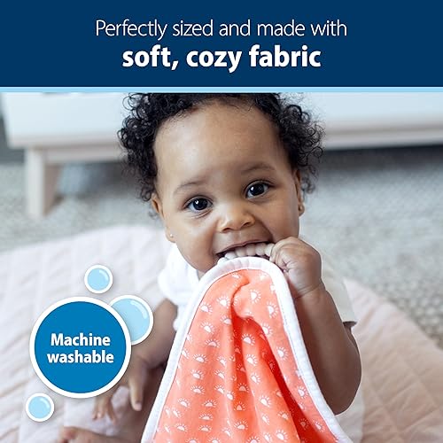 Miniatura 4 de Dr. Brown's Lovey - Manta con anillo de mordedor y chupón HappyPaci de una pieza de silicona 100% de silicona, juego de manta de seguridad calmante