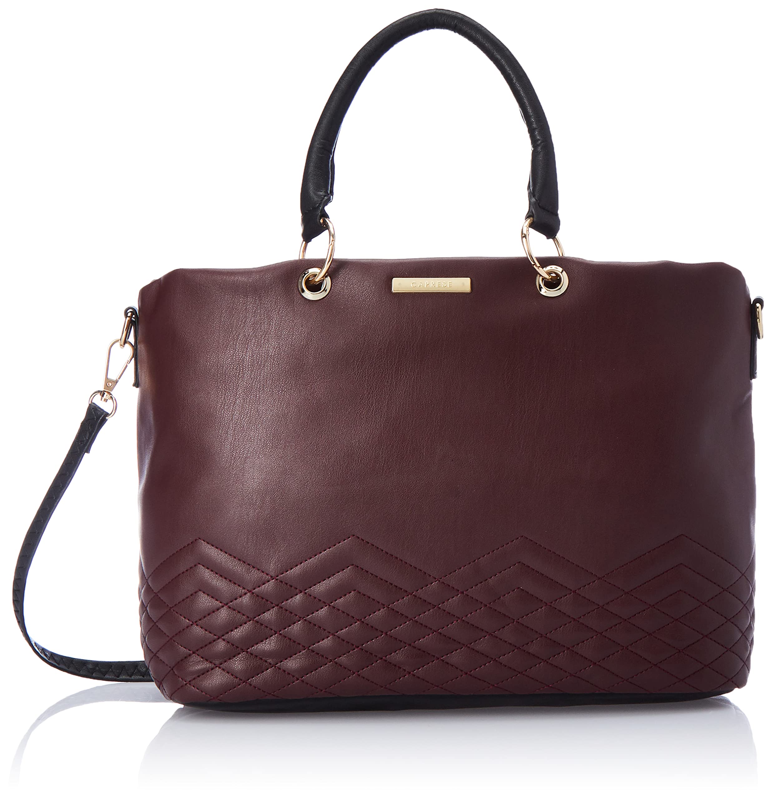 Caprese womens RAIN S Medium PLUM/BLACK Satchel (B0B3ZH975L) Amazon Price History, Amazon Price Tracker