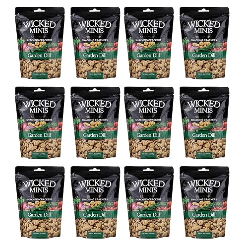 Miniatura 15 de Wicked Minis Galletas de Sopa y Ostras - Galletas Saltinas con Sabor Salado Mini Sopa Inflada, Mezcla Sabrosa para Aperitivos, Picatostes Sazonados