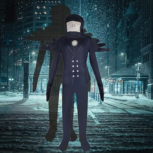 Miniatura 2 de Disfraz para niños, TV ManCameramanSpeakerman, disfraz de cosplay de dibujos animados, Halloween, body con gorro