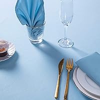 Vista 423 de Rectangle Tablecloth 90x132 inch Washable Polyester Fabric Table Cloth for Wedding Party Dining Banquet Decoration（90x132, Turquoise）