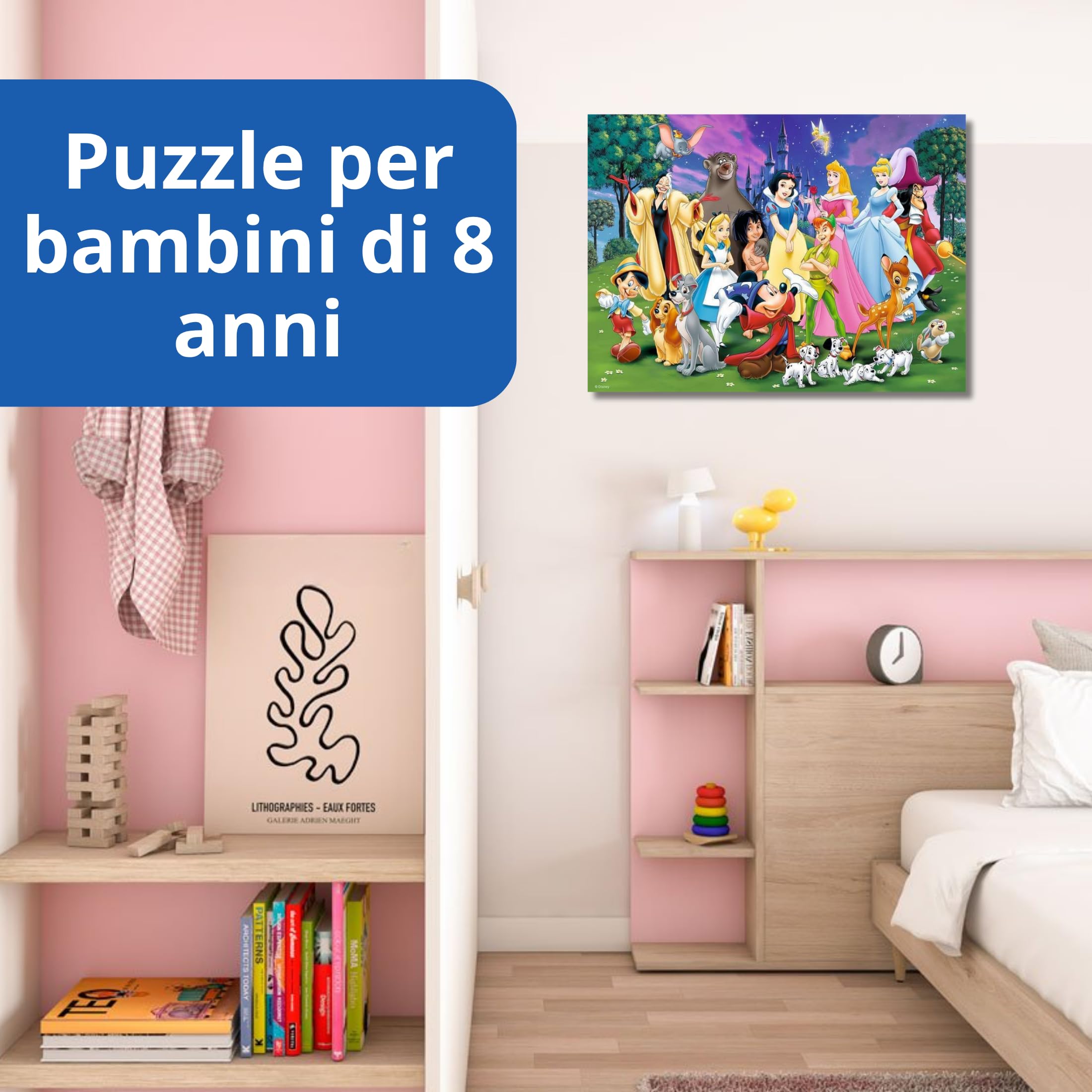 Ravensburger - Puzzle XXL Amici Di Disney | Puzzle 8 Anni In Su | Puzzle Bambini Da 200 Pezzi In Regalo | Regalo Bambino 8 Anni 49 X 36 Cm | Puzzles Ravensburger