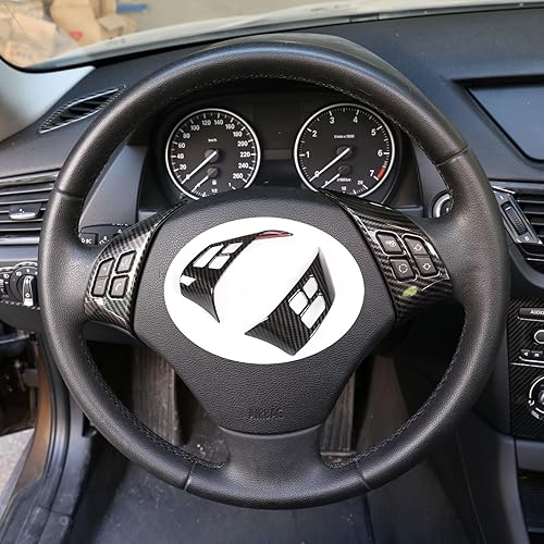 Cubierta de botón para volante de automóvil para BMW Serie 3 E90 E91 E92 E93 320i 325i 328i 330i 335i 2006-2011 Decoración Interior Accesorios