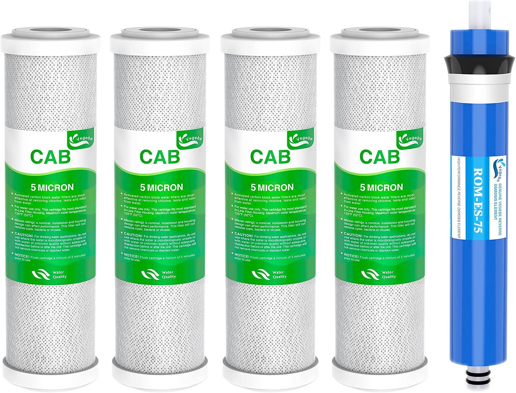 Compatible GE Smart Water RO Set GXRM10G, GXRM10RBL Filter 50GPD