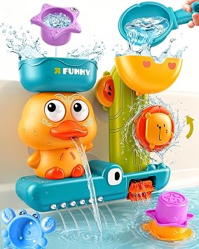 Toddler Bath Toys for Kids Ages 1-3 Waterfall Bathtub Toys for Toddlers 2-4