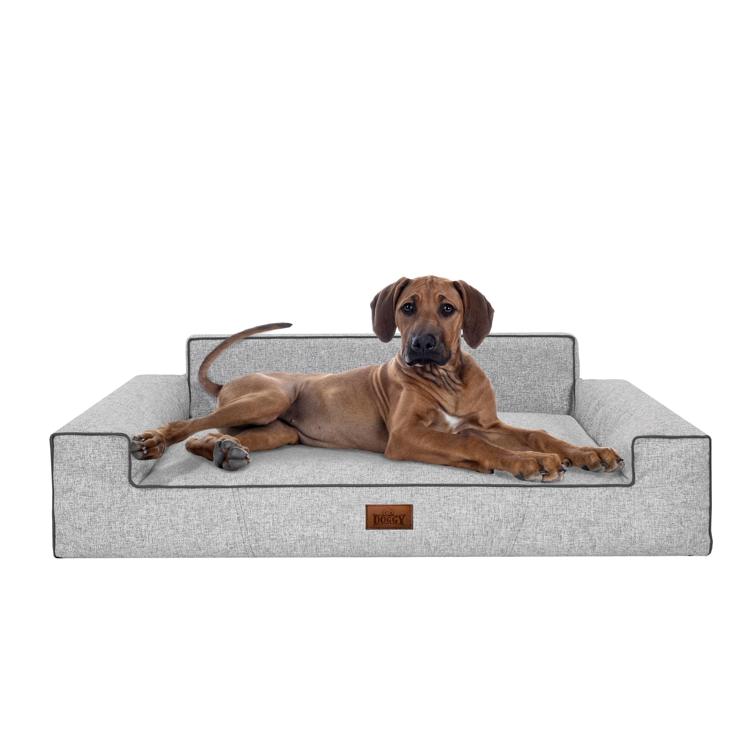 Hundebett Hundekissen Bett Kissen Haustierbett Hundeliegen Hundesofa Hundecouch Liegen Sofa Hundekorb Tierbett Weich, Asche, 116 x 78 cm