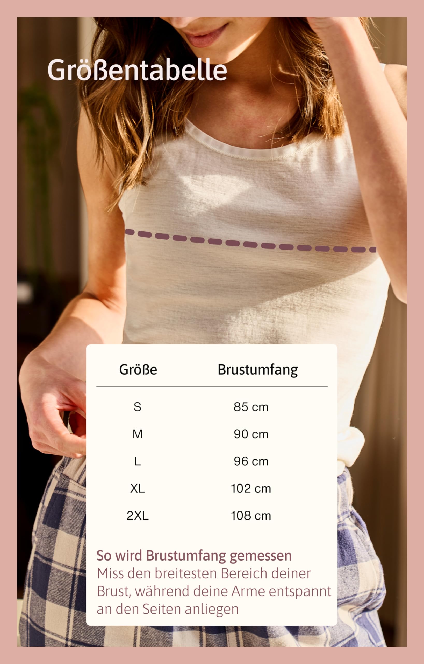Merino Unterwäsche Damen, 100% Merinowolle Unterhemd, Weich und Atmungsaktives Tank Top, 175 GSM Premium Merino Wolle