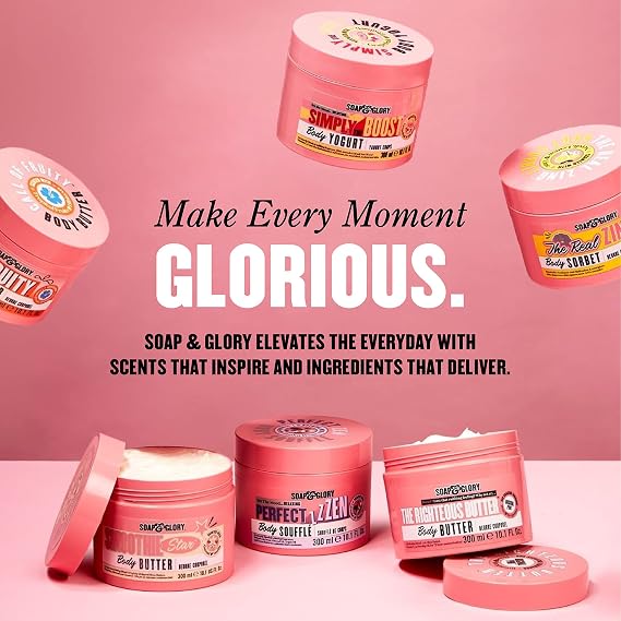 Soap & Glory Bright & Beautiful Brightening Sheet Face Mask - Vitamin C + White Flower Exfoliating Sheet Mask - Brilliance Boosting Face Mask for Dull Skin (29g)