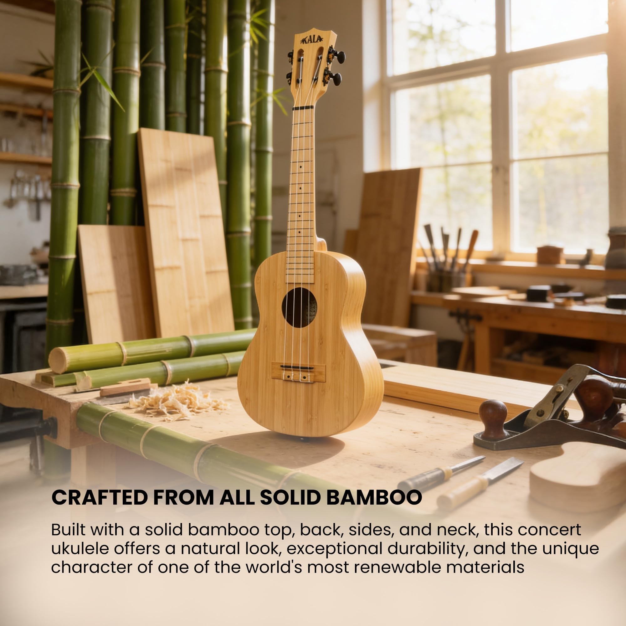 Amazon.com: Kala KA-BMB-C Bamboo Concert Ukulele : Musical Instruments