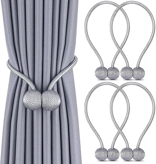 NHCDFA 4 Pack Curtain Tie Backs, Curtain Tiebacks,Modern Curtain Holdbacks, European
