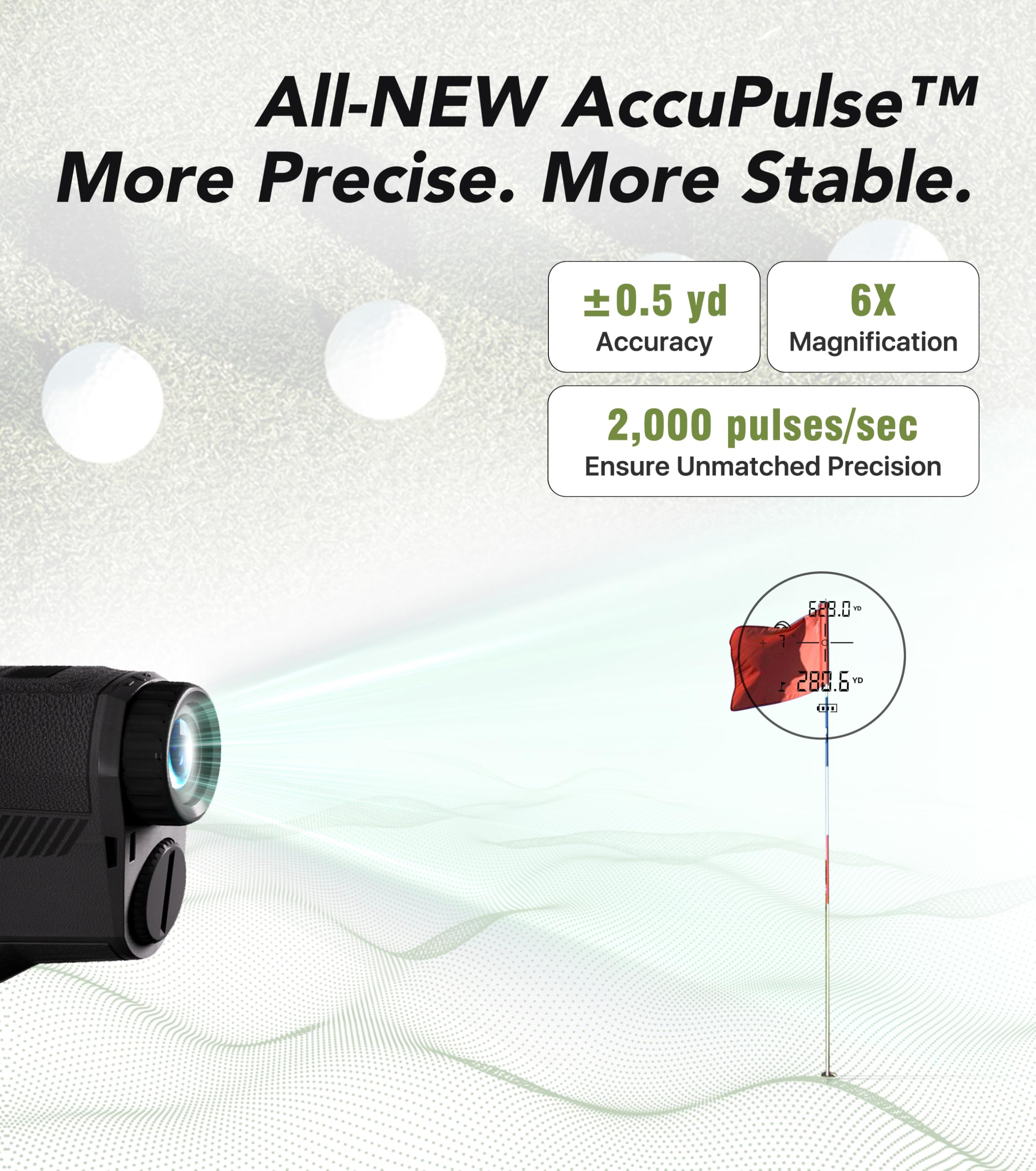 CoxiVision Télémètre Haute Précision 1000 Mètres 6X avec Pente pour Golf et Chasse